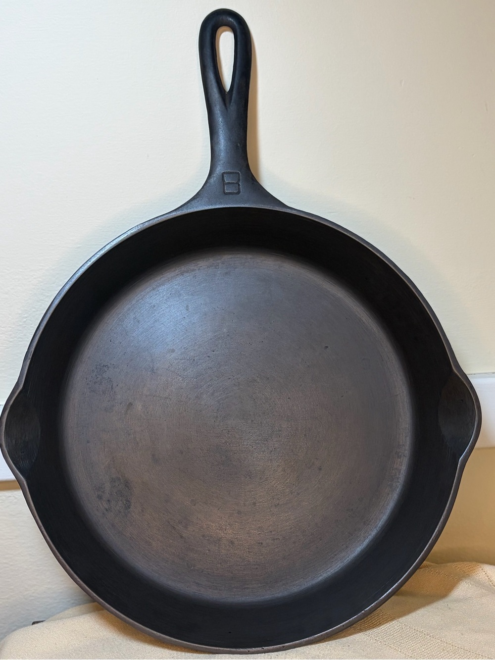 Griswold Erie PA Large Block Logo #8 Cast Iron Skillet 704 D Fully Restored